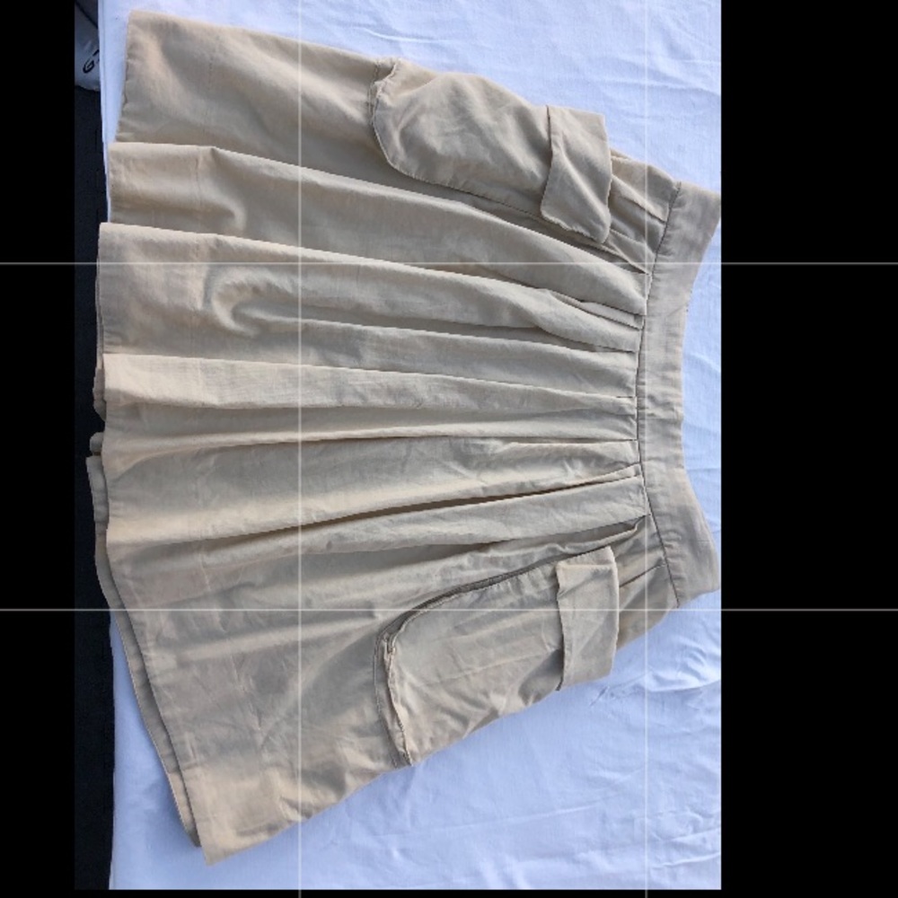 Cream fine corduroy Maeve skirt from Anthropology